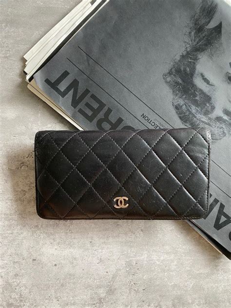 chanel flap wallet medium|authentic chanel lambskin wallet.